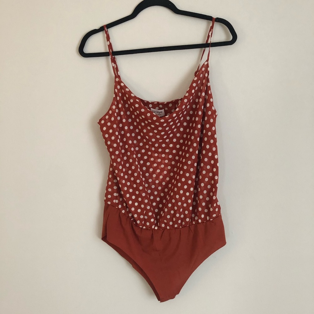 Escape by Blu Pepper | polka dot body suit